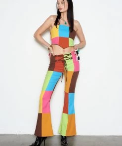 The Ragged Priest Sales 8 The Ragged Priest Jackpot Panelled Flared Pant WOMEN'S