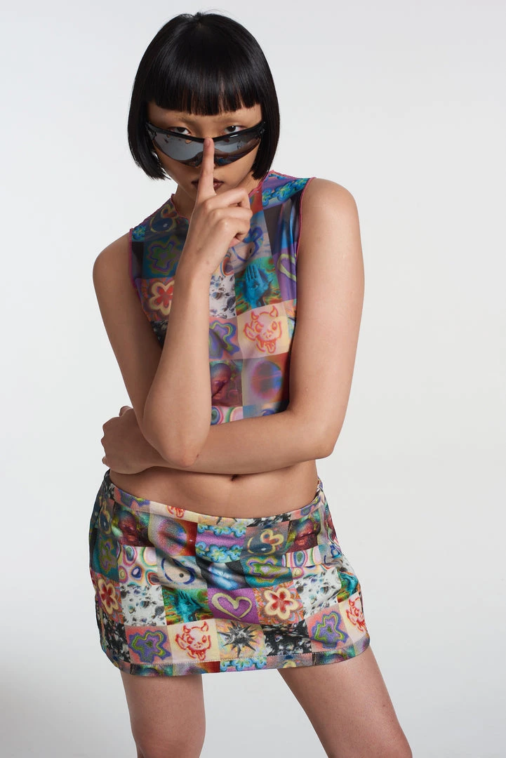 The Ragged Priest Montage Mini Skirt 5 The Ragged Priest Montage Mini Skirt