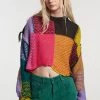 The Ragged Priest NEW ARRIVALS Mirage Patchwork Cropped Jumper