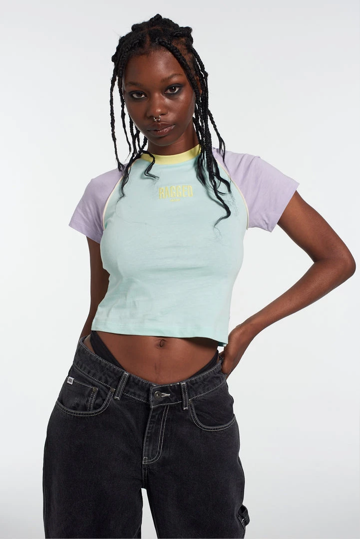 The Ragged Priest Ragged Pastel Raglan Tee 1 The Ragged Priest Ragged Pastel Raglan Tee