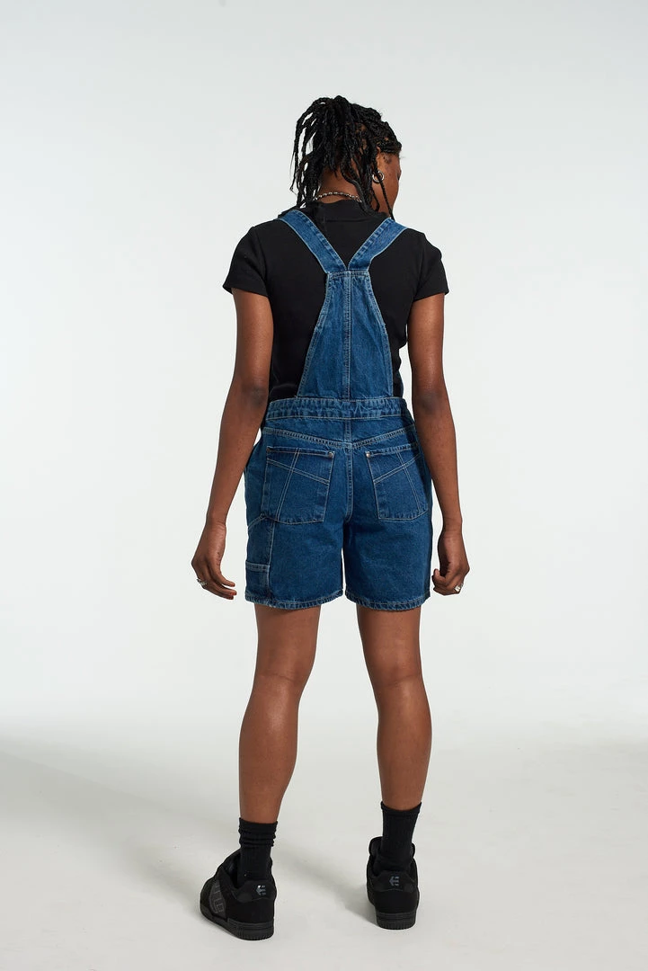 The Ragged Priest Ragged Blue Dungaree Shorts 5 The Ragged Priest Ragged Blue Dungaree Shorts
