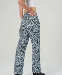 The Ragged Priest Marble Jean - Blue WOMEN'S