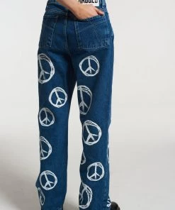 The Ragged Priest Peace Printed Dad Jean