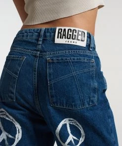 The Ragged Priest Peace Printed Dad Jean