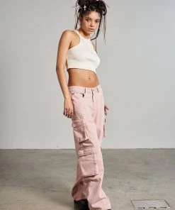 The Ragged Priest Combat Release Jean - Pink