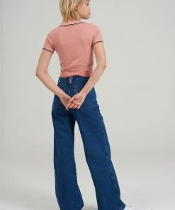 The Ragged Priest Kickers Classics Pink Polo Top WOMEN'S