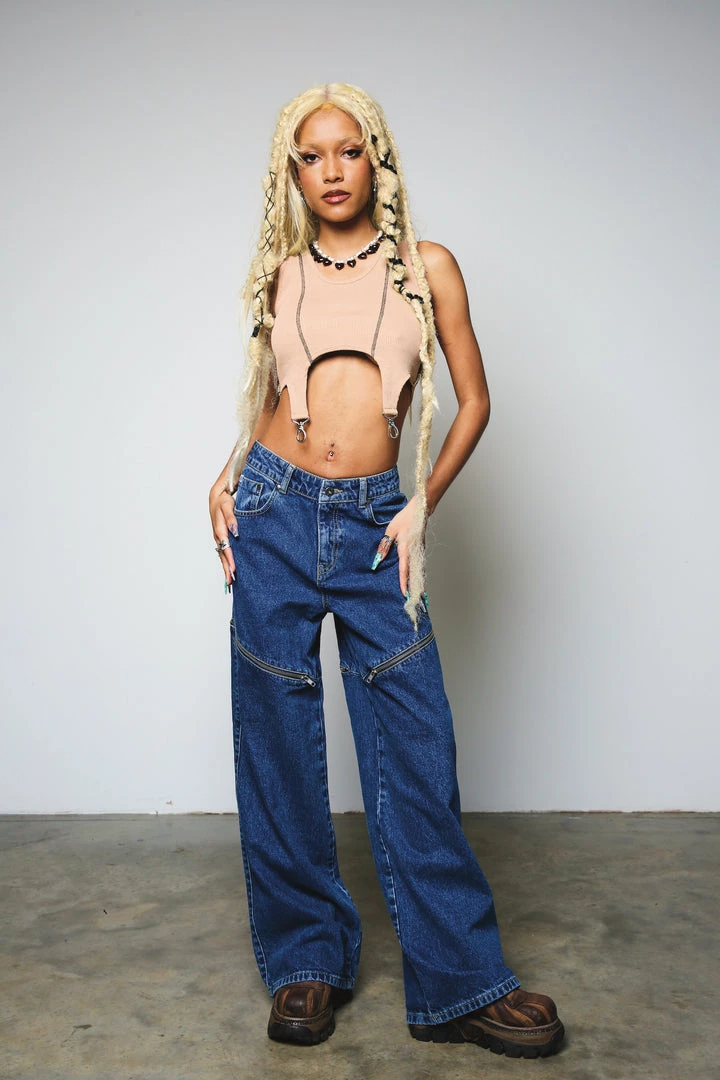 The Ragged Priest Clone Vest - Beige WOMEN'S 2 The Ragged Priest Clone Vest - Beige WOMEN'S