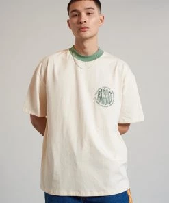 The Ragged Priest NEW ARRIVALS Ragged Short Sleeve Cream Tee