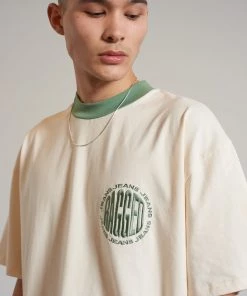 The Ragged Priest NEW ARRIVALS Ragged Short Sleeve Cream Tee