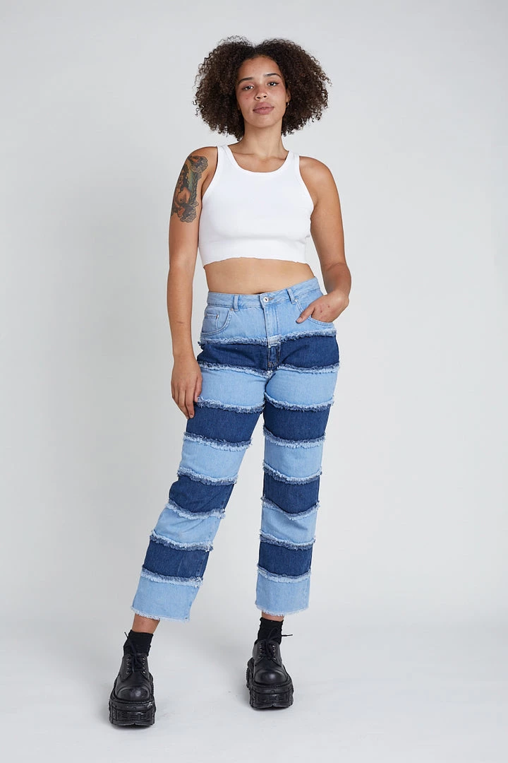 The Ragged Priest WOMEN'S Infringement Jean - Blue 3 The Ragged Priest WOMEN'S Infringement Jean - Blue