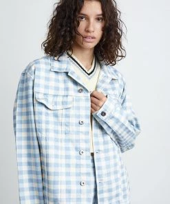 The Ragged Priest Kickers Classics Gingham Denim Jacket WOMEN'S
