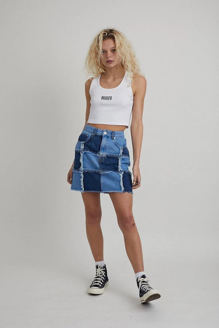 The Ragged Priest Resolute Skirt - Blue 2 The Ragged Priest Resolute Skirt - Blue