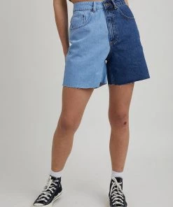 The Ragged Priest Half & Half Short - Blue HOLIDAY SHOP