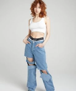 The Ragged Priest Awaken Jean - Light Blue WOMEN'S