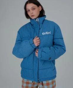 The Ragged Priest Kickers Classics Blue Denim Puffer WOMEN'S