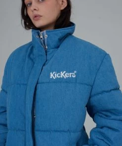 The Ragged Priest Kickers Classics Blue Denim Puffer WOMEN'S