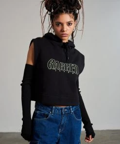 The Ragged Priest WOMEN'S Ragged Raw Hoodie Vest