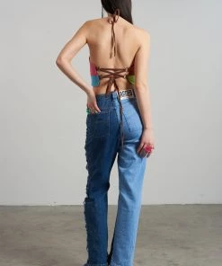 The Ragged Priest Rodeo Panelled Halter Top WOMEN'S