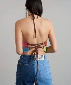 The Ragged Priest Rodeo Panelled Halter Top WOMEN'S