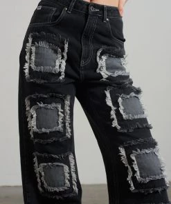 The Ragged Priest WOMEN'S Rubic Baggy Jean Charcoal