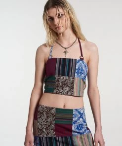 The Ragged Priest Primitive Patchwork Mini Skirt