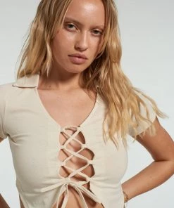 The Ragged Priest Milk It South Lace Front Top