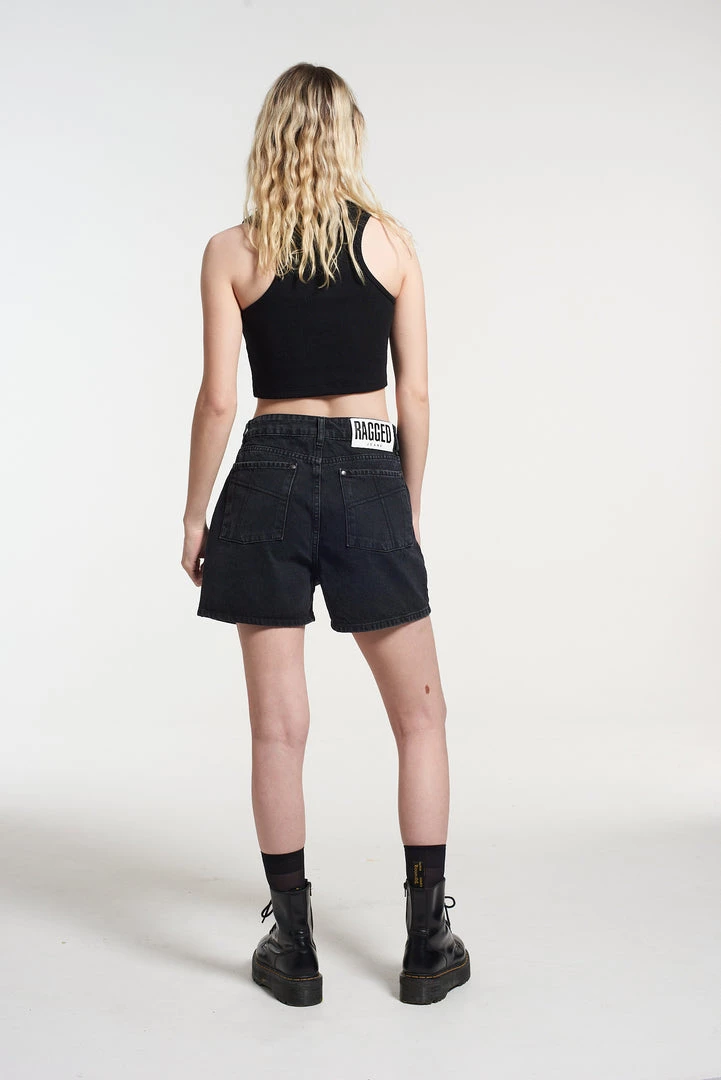 The Ragged Priest NEW ARRIVALS Yin Yang Shorts Charcoal 6 The Ragged Priest NEW ARRIVALS Yin Yang Shorts Charcoal