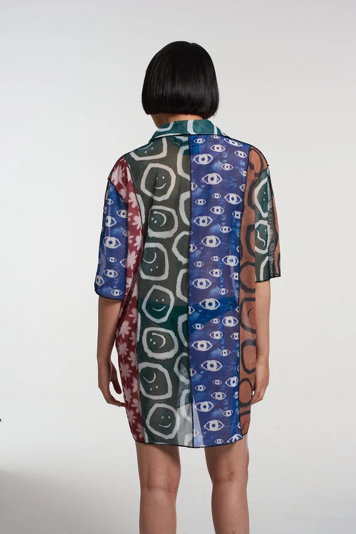 The Ragged Priest NEW ARRIVALS Stranded Mesh Shirt Dress 4 The Ragged Priest NEW ARRIVALS Stranded Mesh Shirt Dress