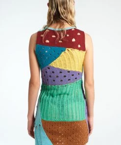 The Ragged Priest Scavenger Patchwork Knit Mini Dress 6 The Ragged Priest Scavenger Patchwork Knit Mini Dress