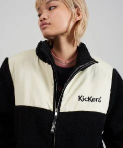 The Ragged Priest MEN'S Kickers Classics Cream & Black Fleece Jacket