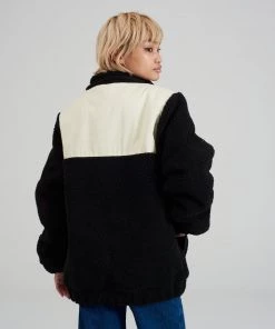 The Ragged Priest MEN'S Kickers Classics Cream & Black Fleece Jacket