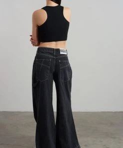 The Ragged Priest Ragged Black Ribbed Vest