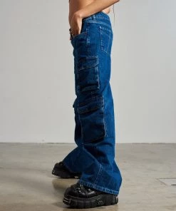 The Ragged Priest Combat Release Jean - Blue WOMEN'S