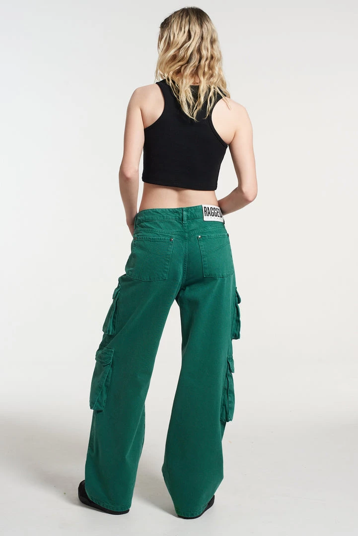 The Ragged Priest NEW ARRIVALS Combat Release Jean - Green 4 The Ragged Priest NEW ARRIVALS Combat Release Jean - Green