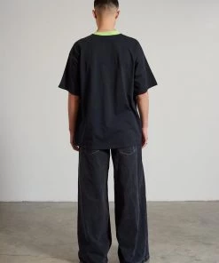 The Ragged Priest Warden Wide Leg Charcoal Skater Jean