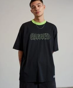 The Ragged Priest Ragged Short Sleeve Black Tee