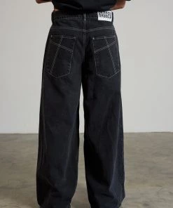 The Ragged Priest Warden Wide Leg Charcoal Skater Jean