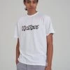 The Ragged Priest MEN'S Kickers Classics White Print And Embroidery Tee