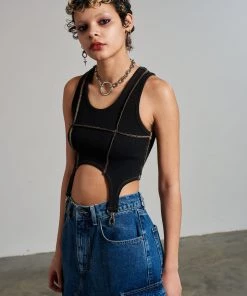 The Ragged Priest WOMEN'S Clone Vest - Black