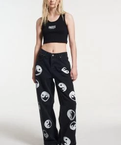 The Ragged Priest Yin Yang Printed Release Jean Charcoal NEW ARRIVALS
