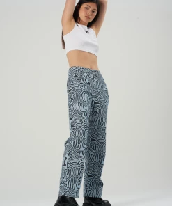 The Ragged Priest Marble Jean - Blue WOMEN'S