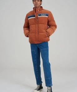 The Ragged Priest Kickers Classics Rust Cord Puffer Jacket